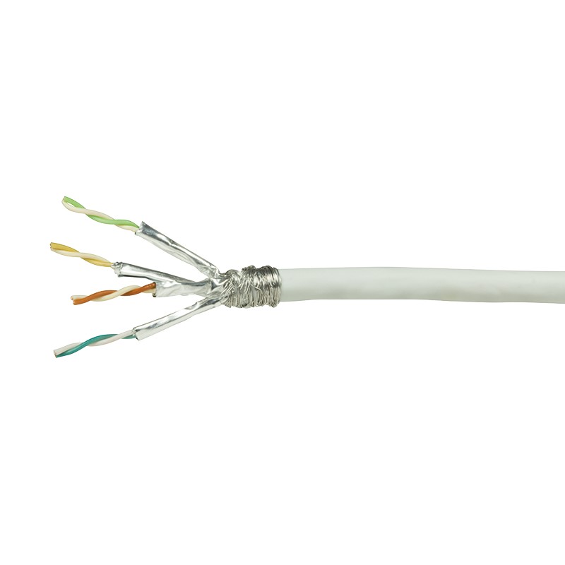 CPV0039  Bobina CAT 6 S-FTP  100m Instalacion Blanco Eca CCA-PVC