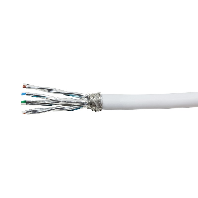 CPV0040  Bobina CAT 7 S-FTP   50m Flexible Blanco AWG27/7 LSZH