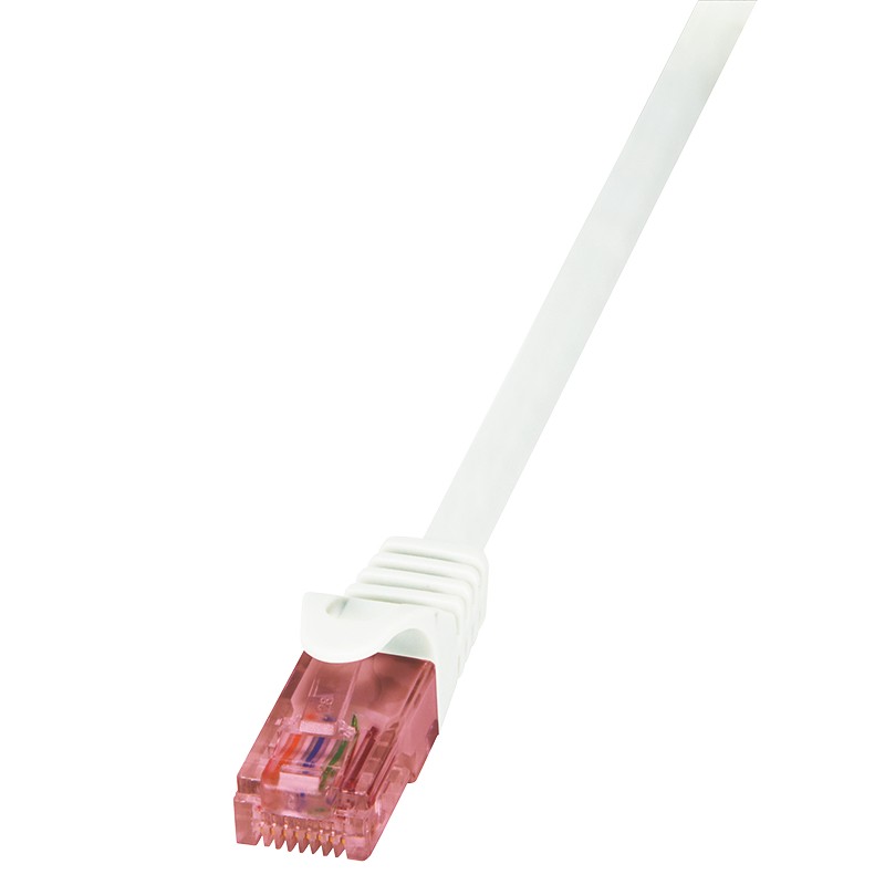 CQ2021U  Latiguillo CAT 6, U-UTP,  0.50 m, Blanco, LSZH Logilink