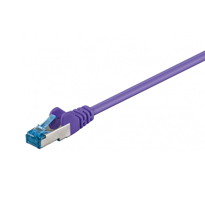 CQ301VS  Latiguillo CAT 6A, S/FTP,  0.25 m, Morado, LSZH