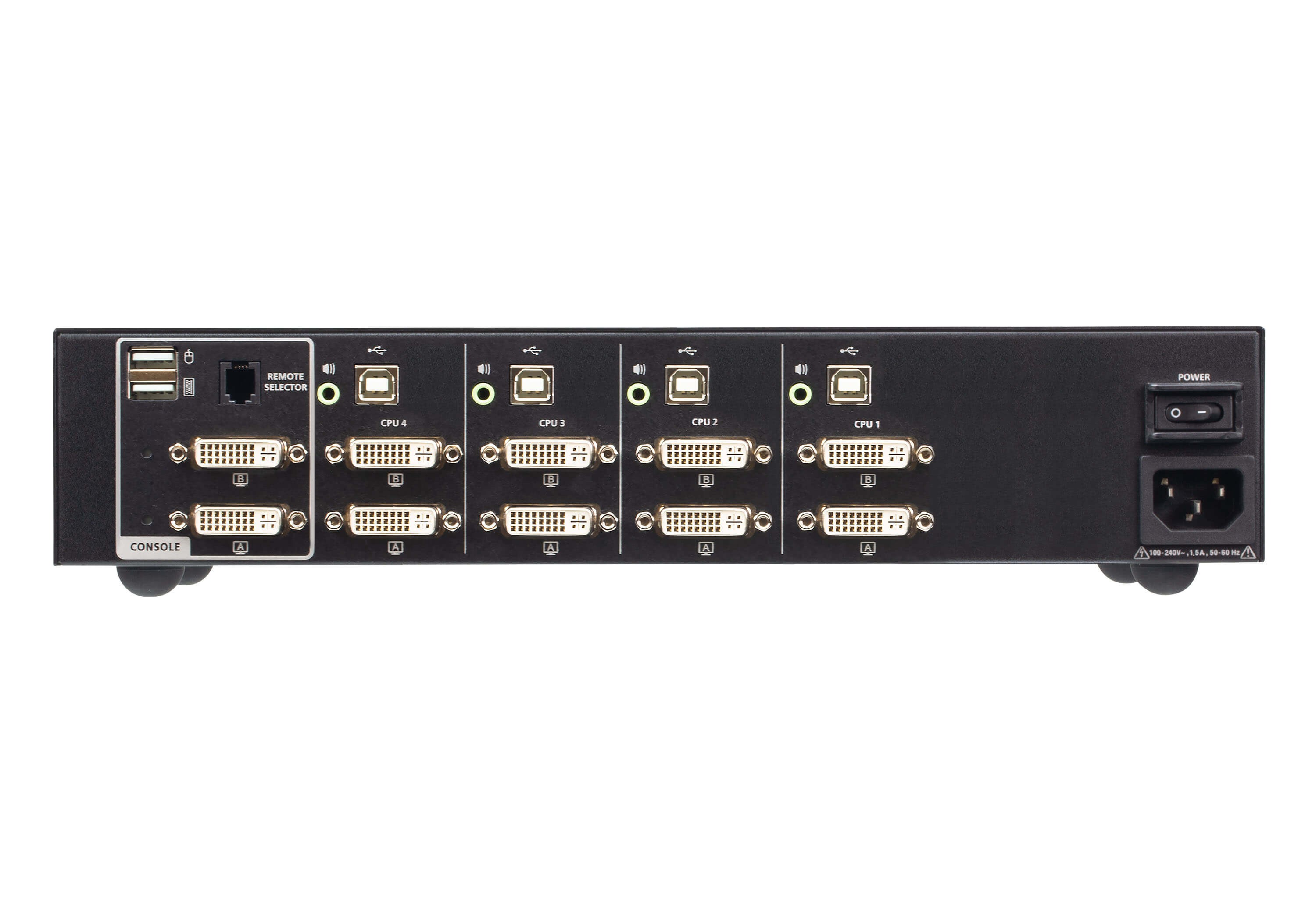 CS1144D4  Switch KVM de seguridad avanzada DVI dual display USB de 4 puertos (compatible con PSD PP v4.0) Nuevo