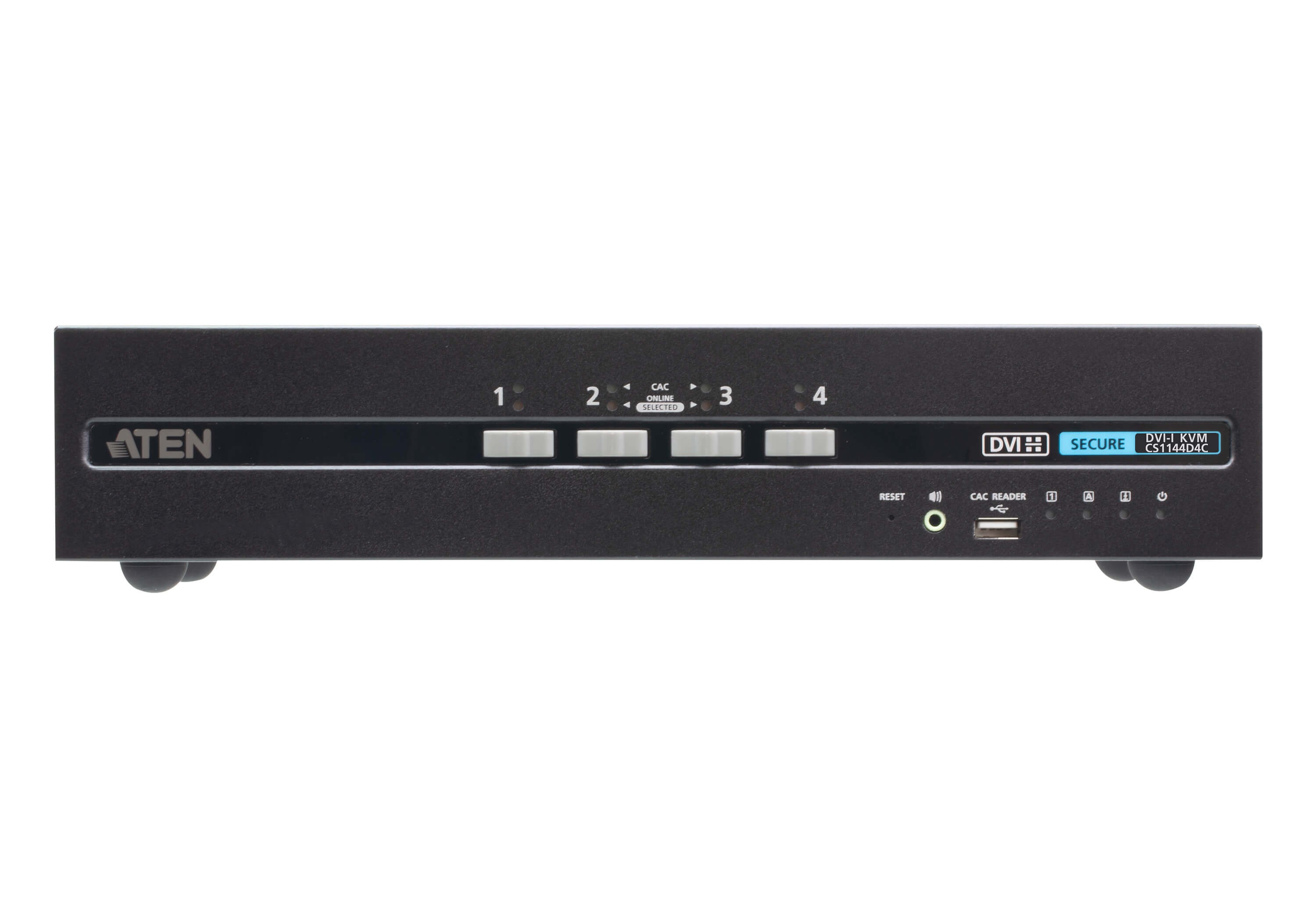 CS1144D4C  Switch KVM de seguridad avanzada DVI dual display USB de 4 puertos con CAC (compatible con PSD PP v4.0) Nuevo