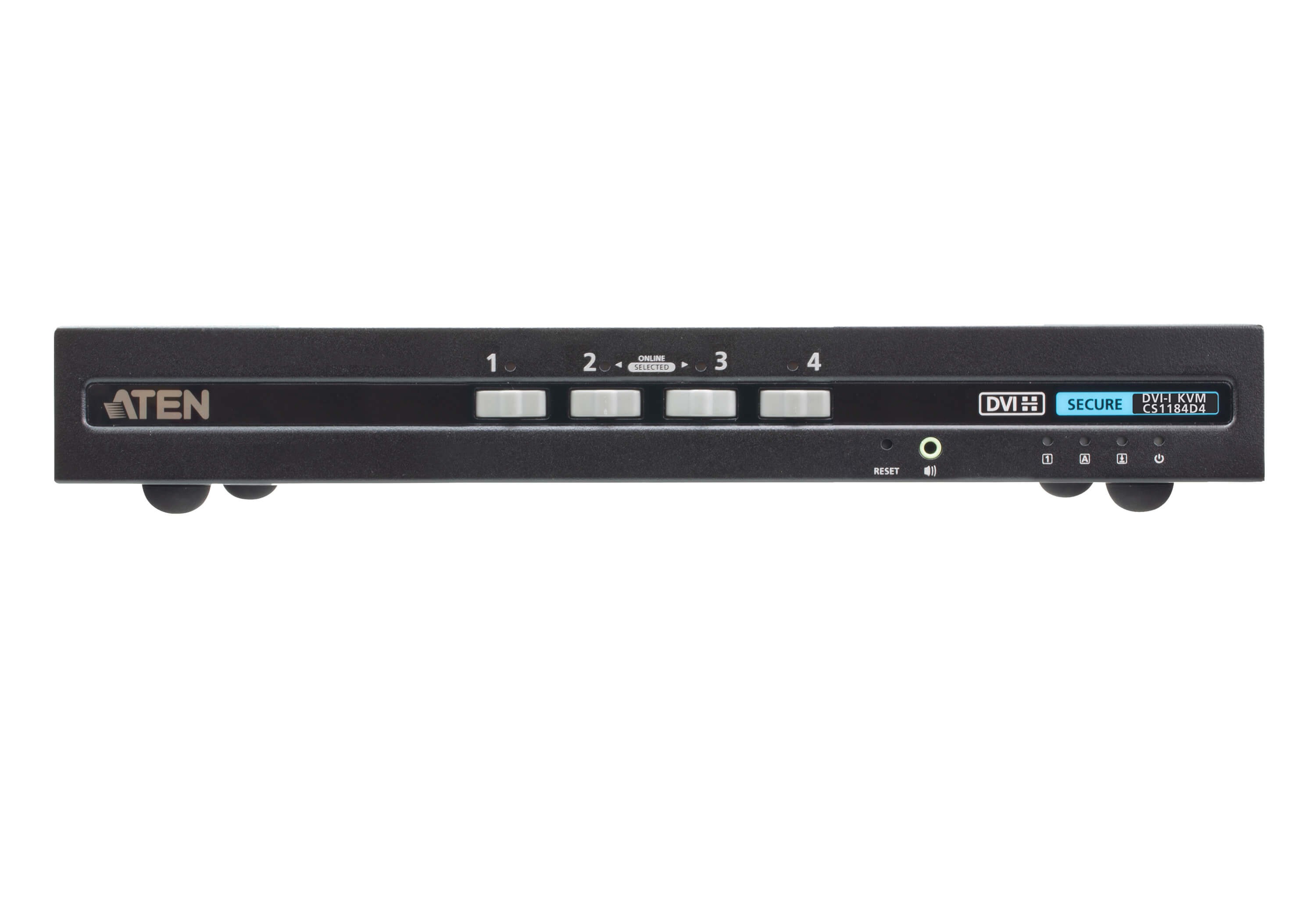 CS1184D4-AT-G  Switch KVM de seguridad avanzada DVI USB de 4 puertos (compatible con PSD PP v4.0) Nuevo