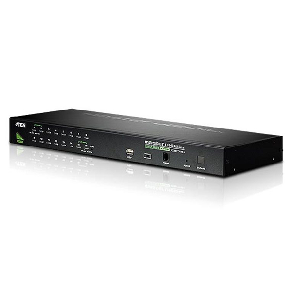 CS1716A  Switch KVM VGA PS/2-USB de 16 puertos con puerto para conexión en cadena y periféricos USB
