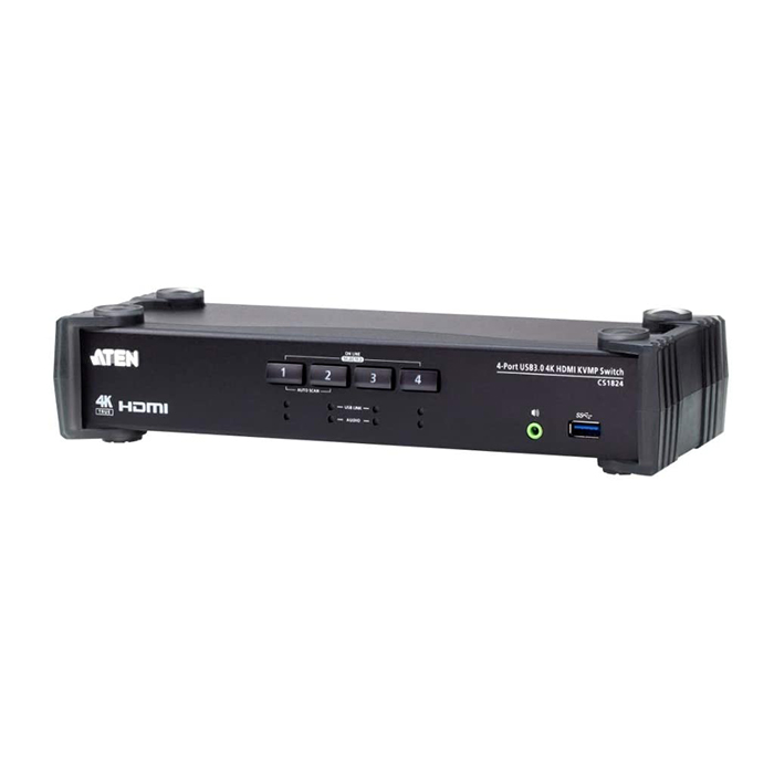 CS1824  Conmutador KVM  4 puertos HDMI 4K USB 3.0  ATEN-CS1824