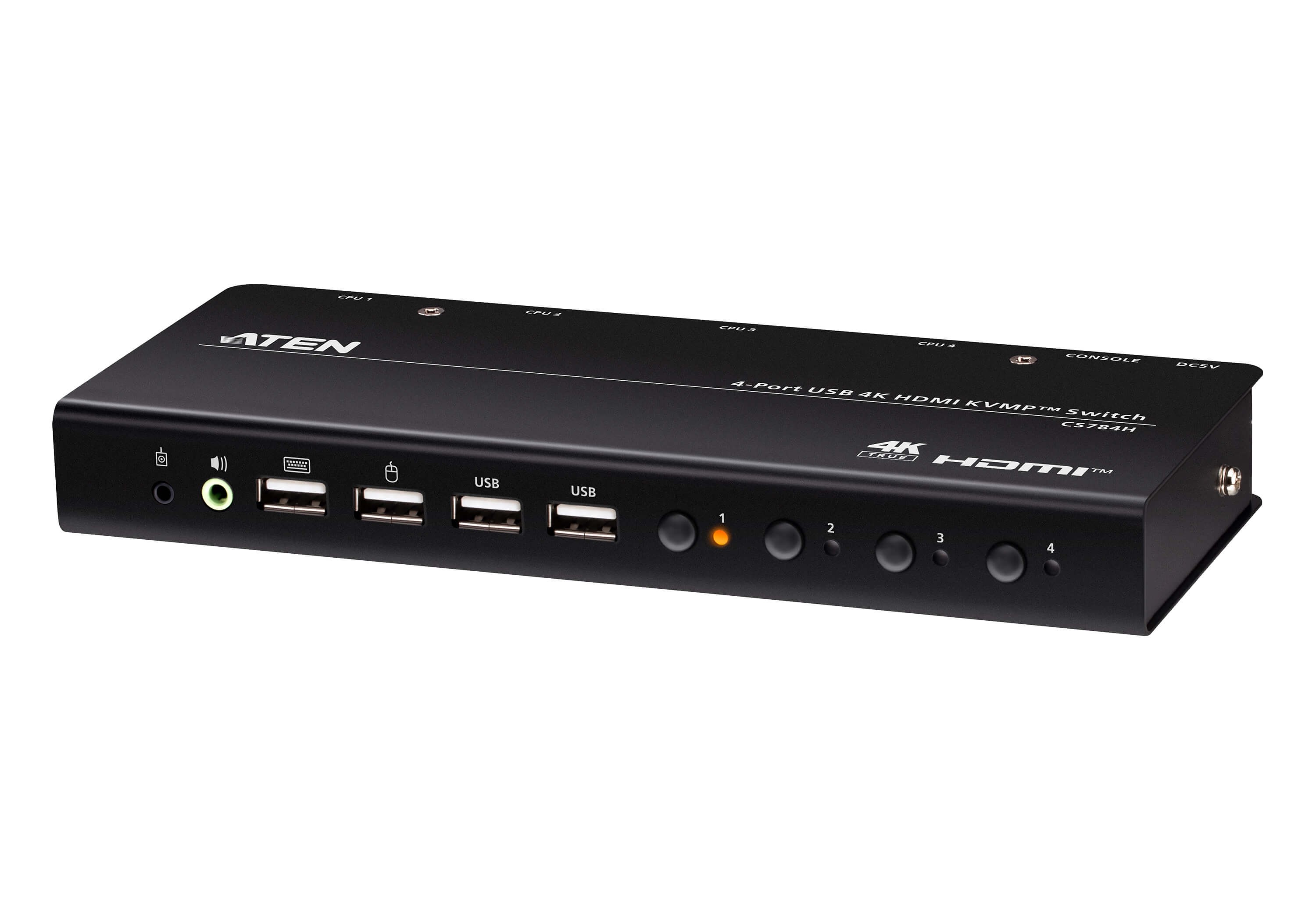 CS784H  Conmutador KVMP? USB 4K HDMI de 4 puertos (cables incluidos) ATEN-CS784H