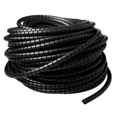 CT4031  Cubre cables 25mm espiral Negro Bobina de 20m
