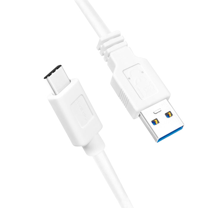 CU0172  Cable de  0,15m USB 3.2 Gen1 5Gbps PD15W USB C Macho a USB-A Macho Blanco Logilink