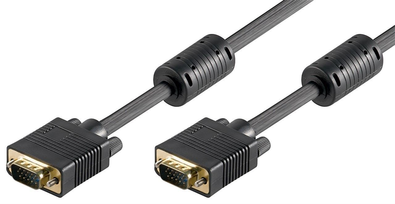 CV0018  Cable VGA Macho-Macho 20 metros 3C+7 Negro con  ferritas