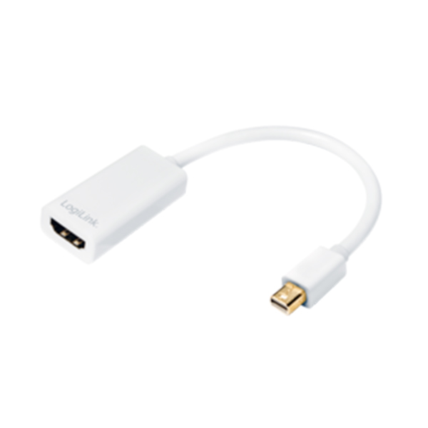 CV0036A  Adaptador MiniDP-Macho 1.1a A HDMI Hembra 15Cm Blanco