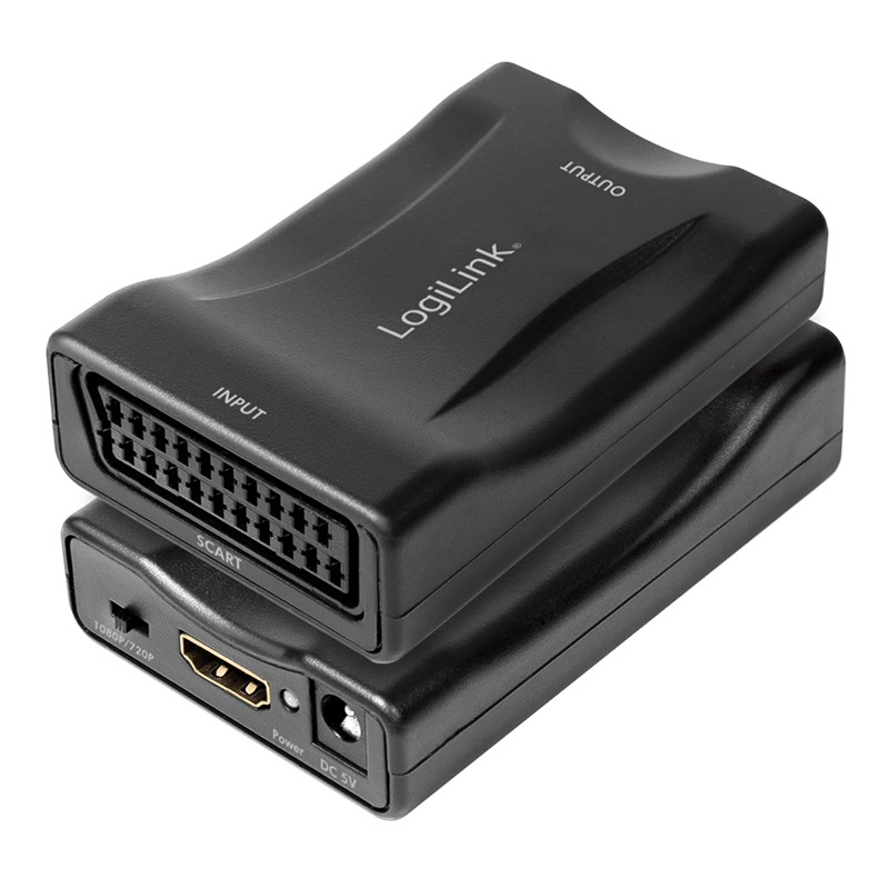 CV0160  Convertidor de vídeo, EuroConector/F a HDMI-A/F, 1080p, negro