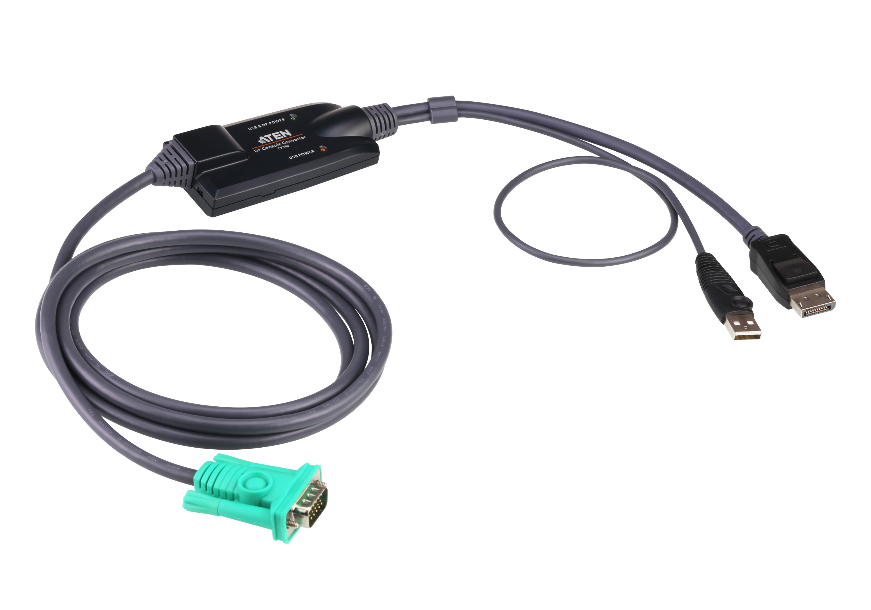CV190  Adaptador conversor KVM DisplayPort