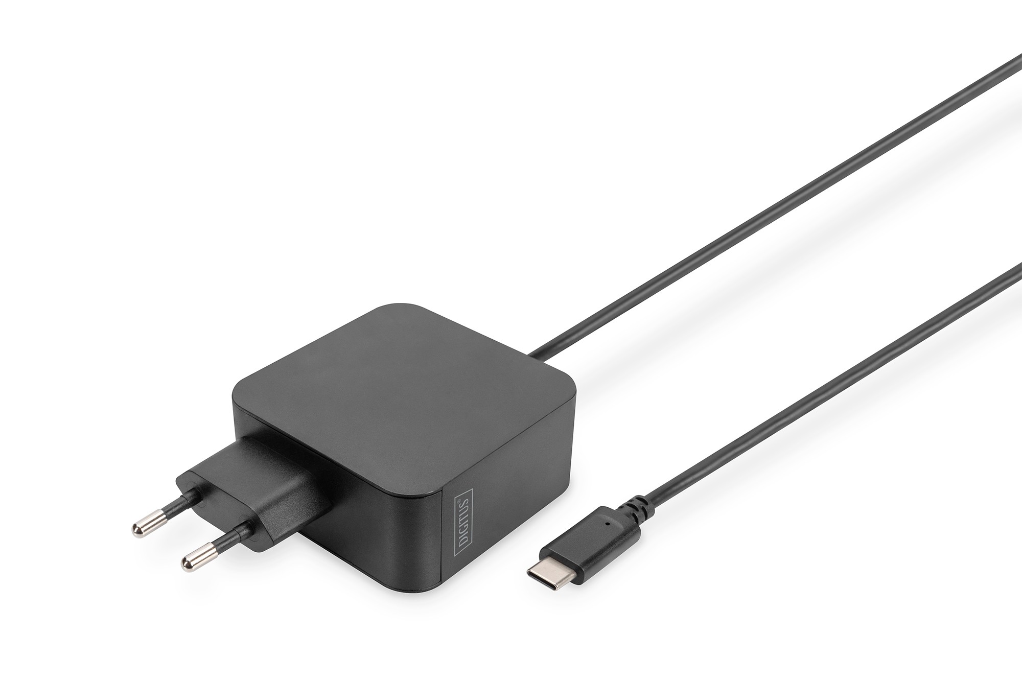 DA-10071  Cargador  65W  1 puerto USB-C PD3.0 con cable de 1,20 metros Negro Digitus