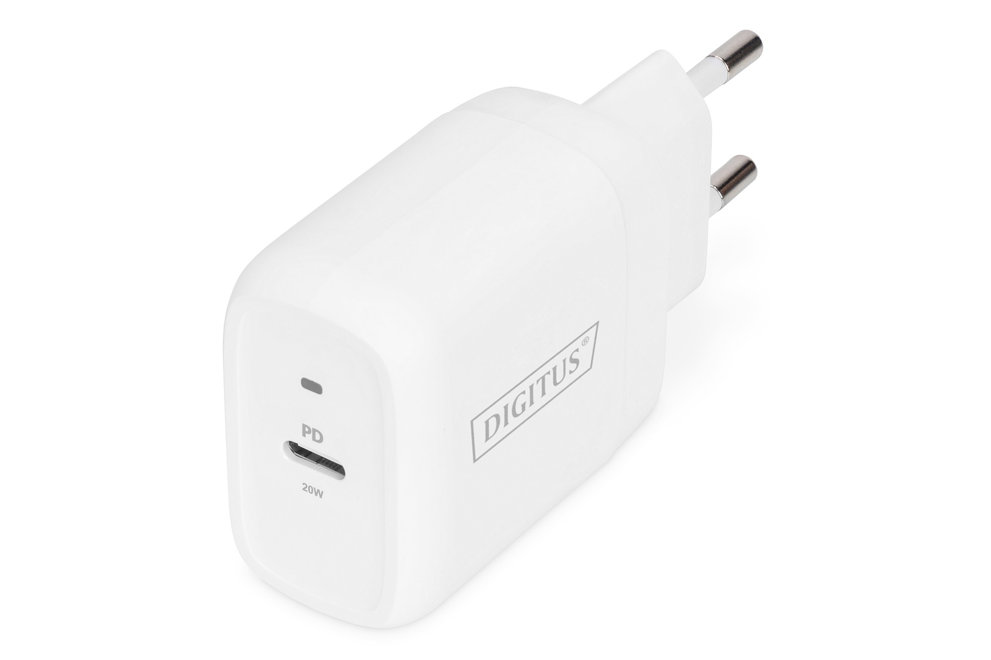 DA-10196  Cargador 20W USB  1 puert. 20W 3A 1 x USB-C  Blanco Digitus