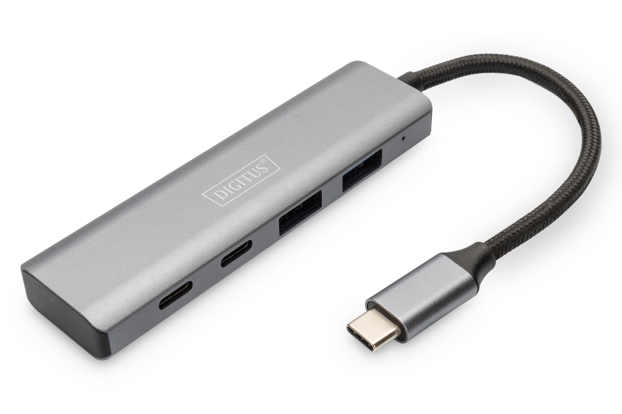 DA-70245  Hub USB-C 3.1 Gen2 con 4 puertos USB 3.1 Gen2 de hasta 10 Gbps 2 x  USB A y 2 x USB C DIGITUS