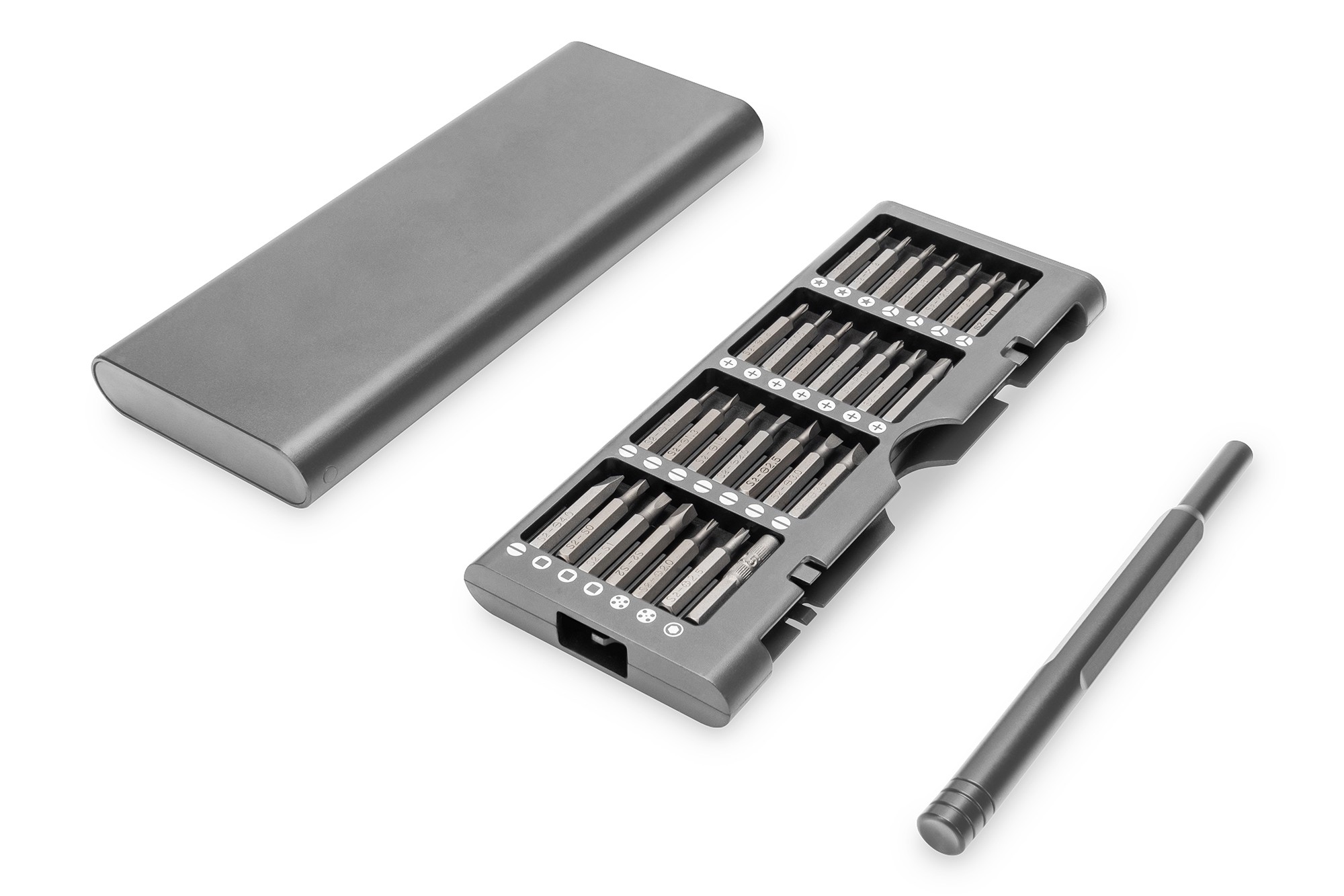 DA-70360  Estuche con destornilladores de precisión de 57 piezas Digitus