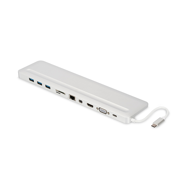 DA-70860  Docking USB-C 3USB-C a HDMI, VGA, MnDP, LAN Gigabit,3 xUSB,  PD, A ud,  SD ** Ultimas Unidades **