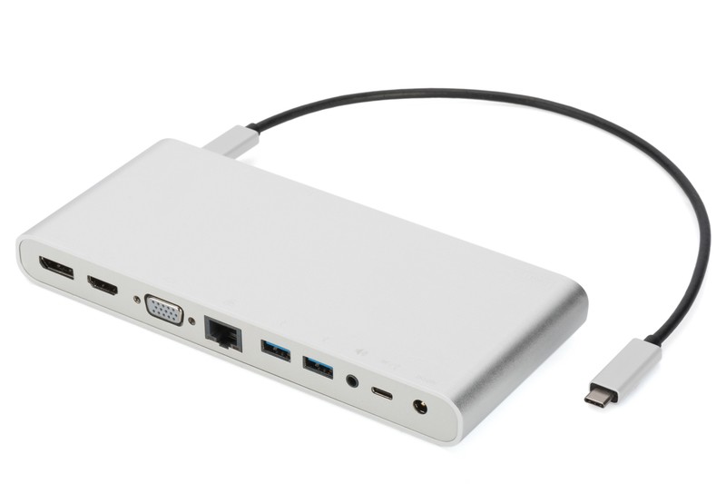 DA-70864  Docking USB-C   4x USB 3.0,1x USB-C,3x video HDMI, DisplayPort, VGA) ,RJ45,2x audio RJ45, 2 audio **ULTIMAS UNIDADES****