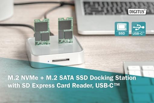 DA-71546  Estación de acoplamiento NVMe Acoplamiento combinado SSD USB