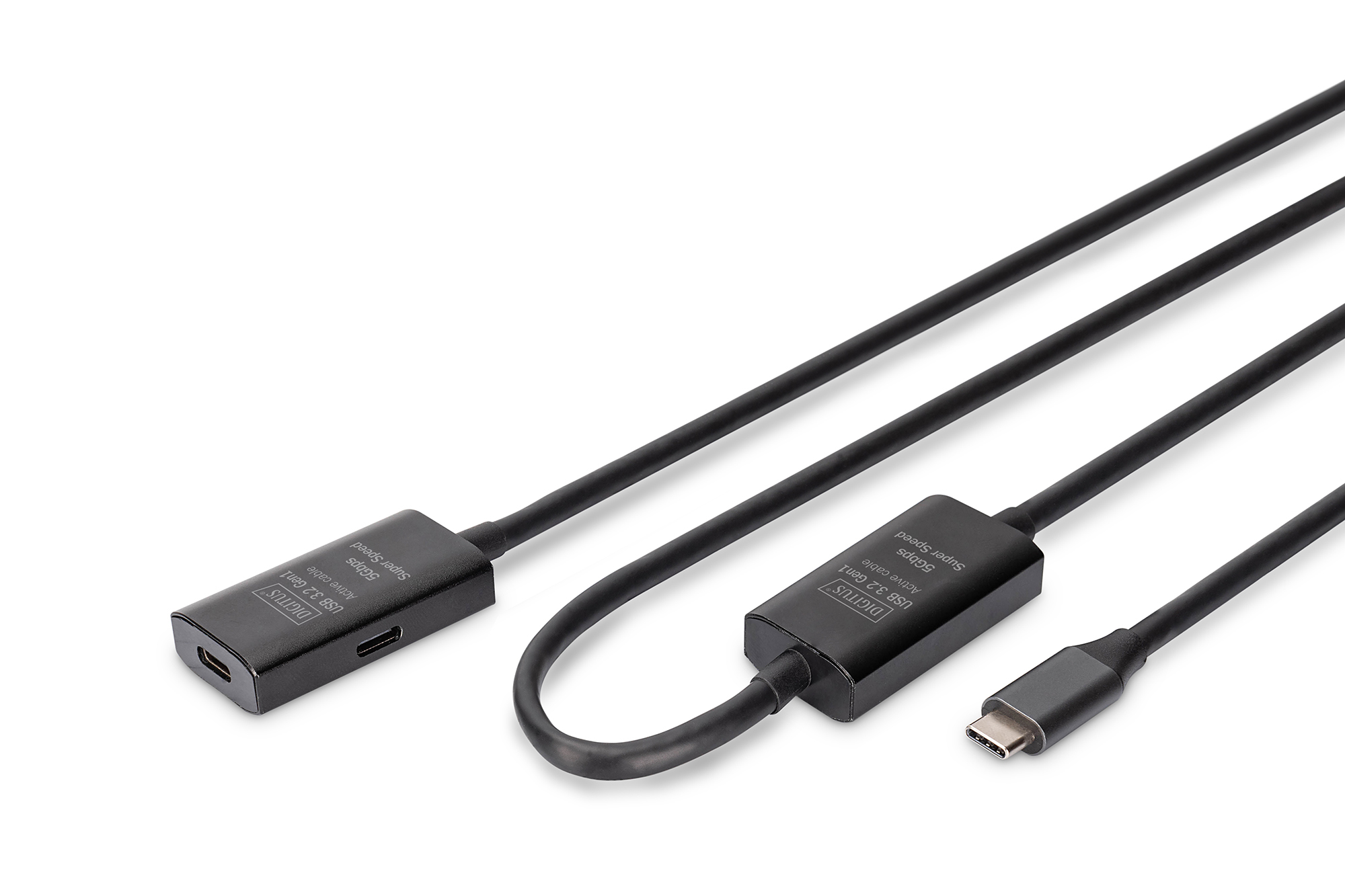 DA-73109  Cable alargador USB-C activo, 10 m 5G, USB 3.2 Gen1, USB-C - USB-C (M/F)