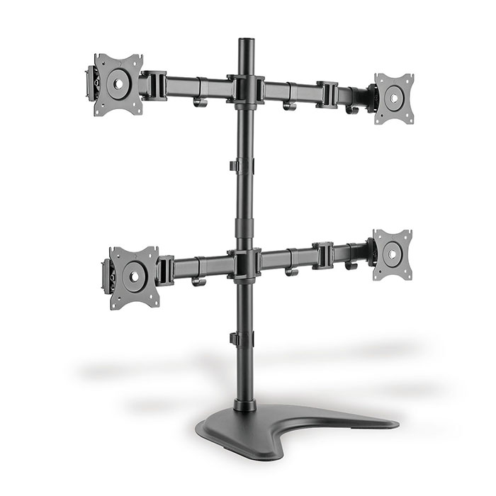 DA-90364  Soporte de mesa para 4 Monitores 15-27" Sobremesa Digitus con montaje de pie o abrazadera