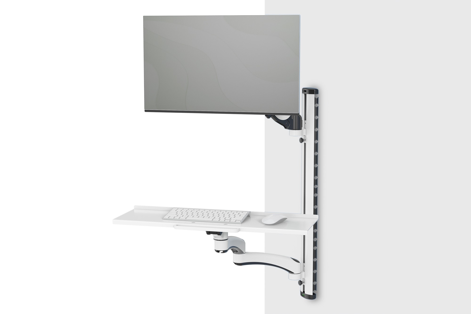 DA-90451  Soporte de pared para 1 Monitor hasta 32" Con Bandeja Teclado