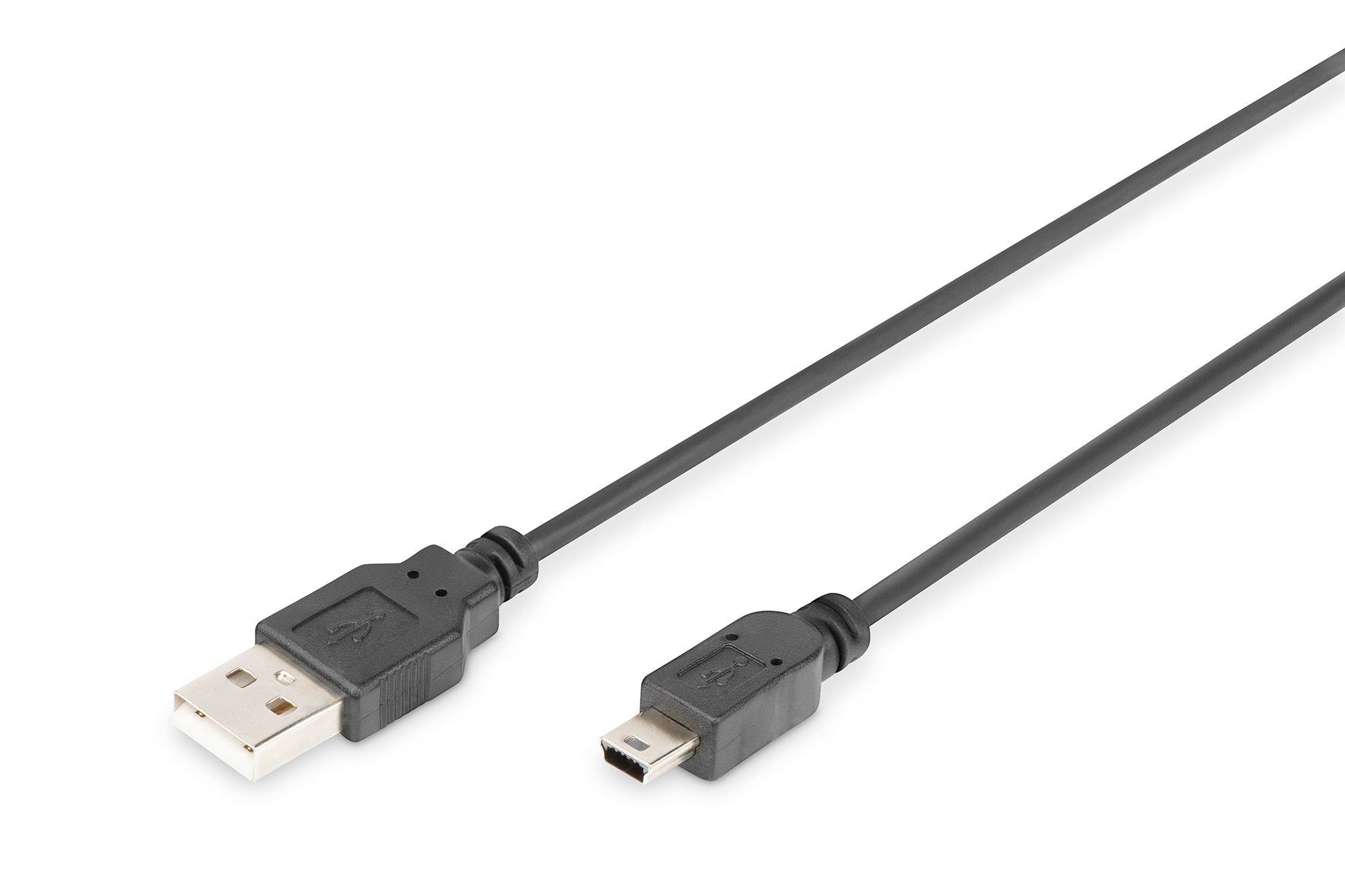 DB-300130-010-S  Cable de conexi&oacute;n USB 2.0, tipo A - mini B (5 clavijas) M/M 1,0 m, compatible con USB 2.0, negro **Ultimas Unidades****
