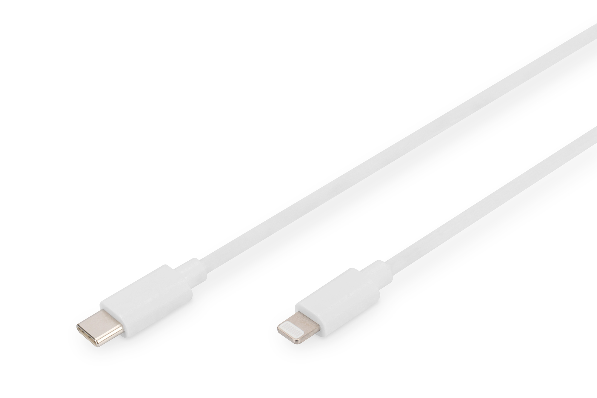 DB-600109-010-W  Cable de carga de datos USB, Lightning - USB-C M/M, 1,0m, PVC, MFI, blanco, 20V/3A 60W