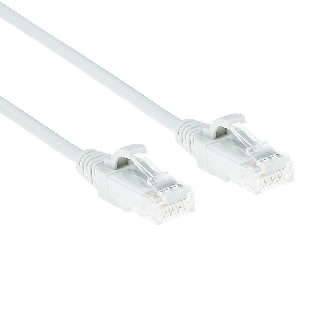 DC8902  Latiguillo CAT 6, U-UTP,  2.00 m, Blanco, LSZH Slim ACT