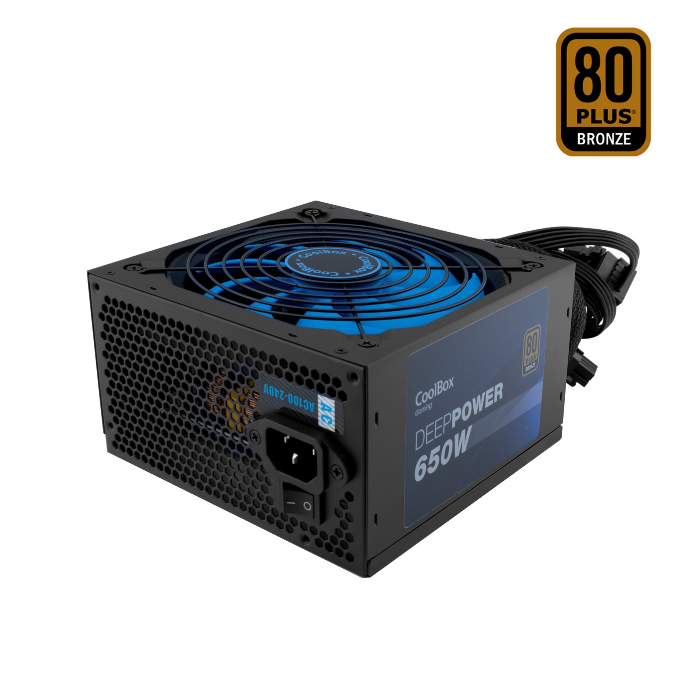 DG-PWS650-85B  COOLBOX GAMING FUENTE DE ALIMENTACION ATX DEEPPOWER-650 80+BRONZE (100V-240V)