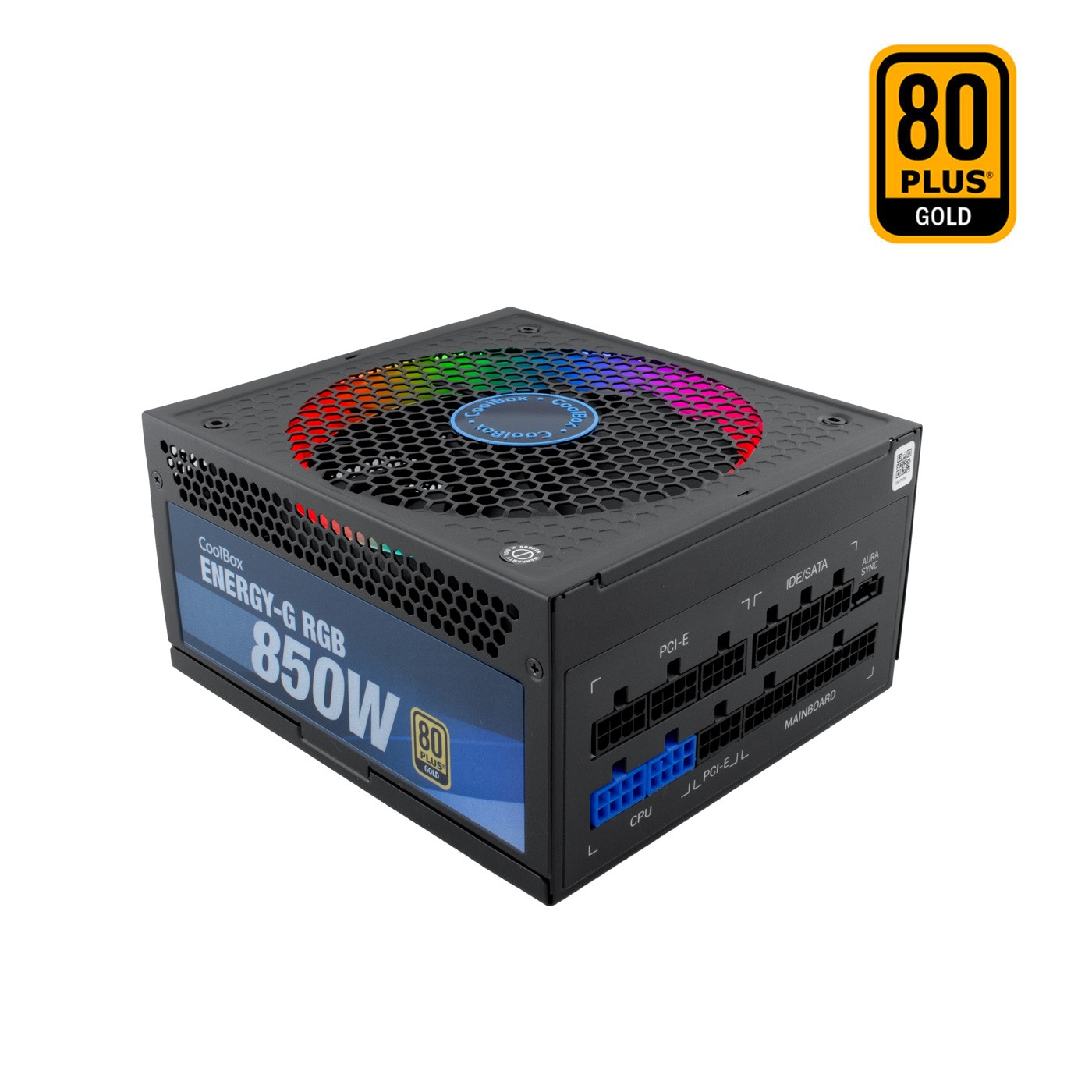 DG-PWS850-MRG  COOLBOX FUENTE DE ALIMENTACION ATX ENERGY-G 850W ARGB 80+GOLD MODULAR (100V-240V)