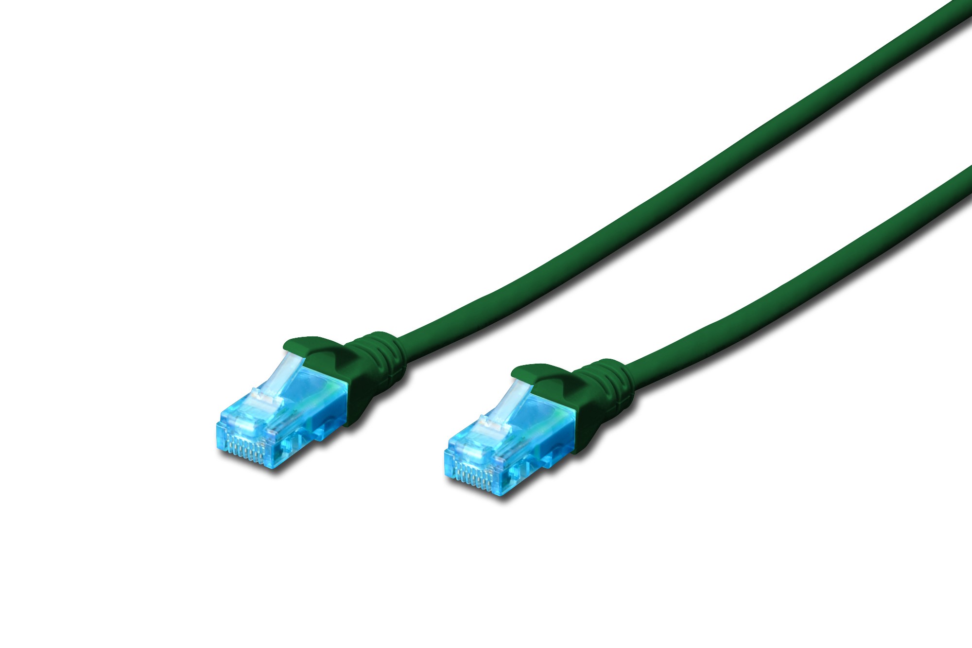 DK-1511-005/G  CAT 5e U-UTP patch cord, Cu, PVC AWG 26/7, length 0.5 m, color green