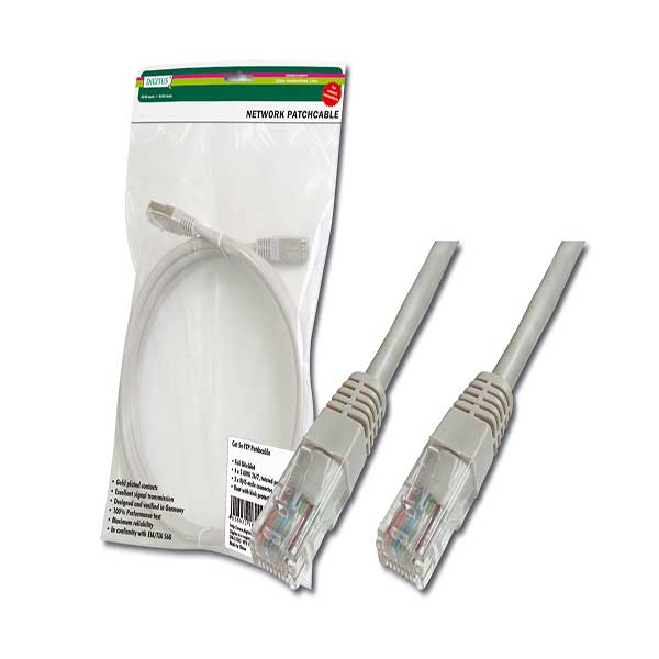 DK-1511-020  Latiguillo CAT 5e, U-UTP,  2.00 m, Gris, CU-PVC