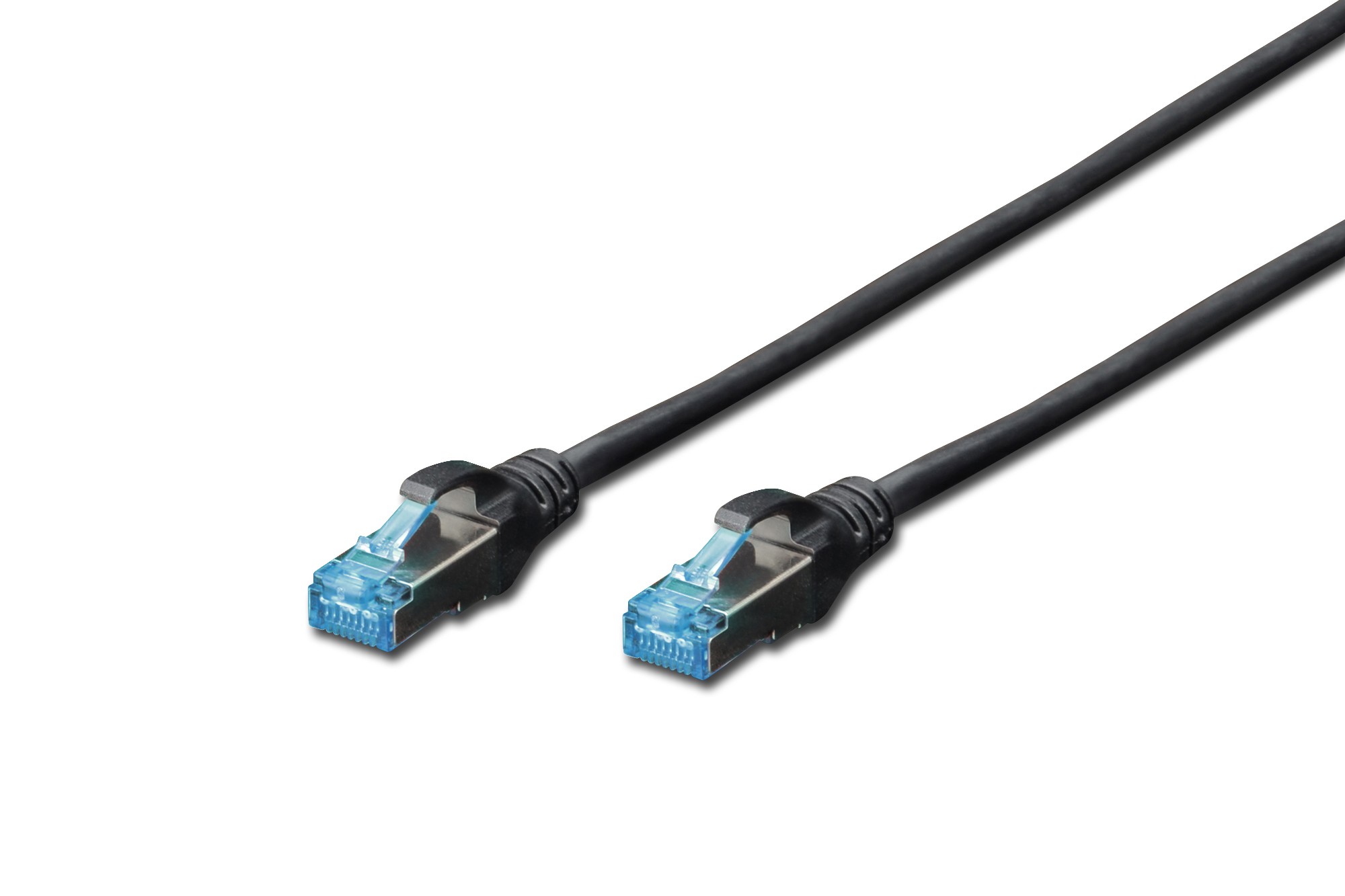 DK-1531-020/BL  Cable de conexi&oacute;n CAT 5e SF-UTP, cobre, PVC AWG 26/7, longitud 2 m, color negro **Ultimas Unidades****