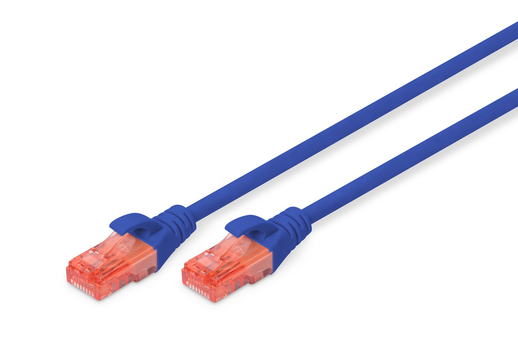 DK-1612-005/B  Latiguillo CAT 6, U-UTP,  0.50 m, Azul, CCA-PVC Digitus