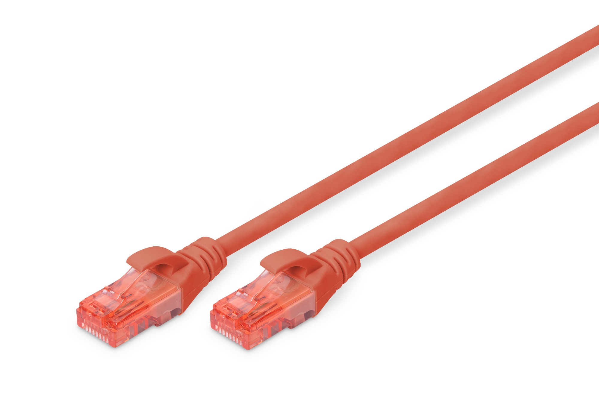 DK-1612-005/R  Latiguillo CAT 6, U-UTP,  0.50 m, Rojo, CCA-PVC Digitus **Ultimas unidades****