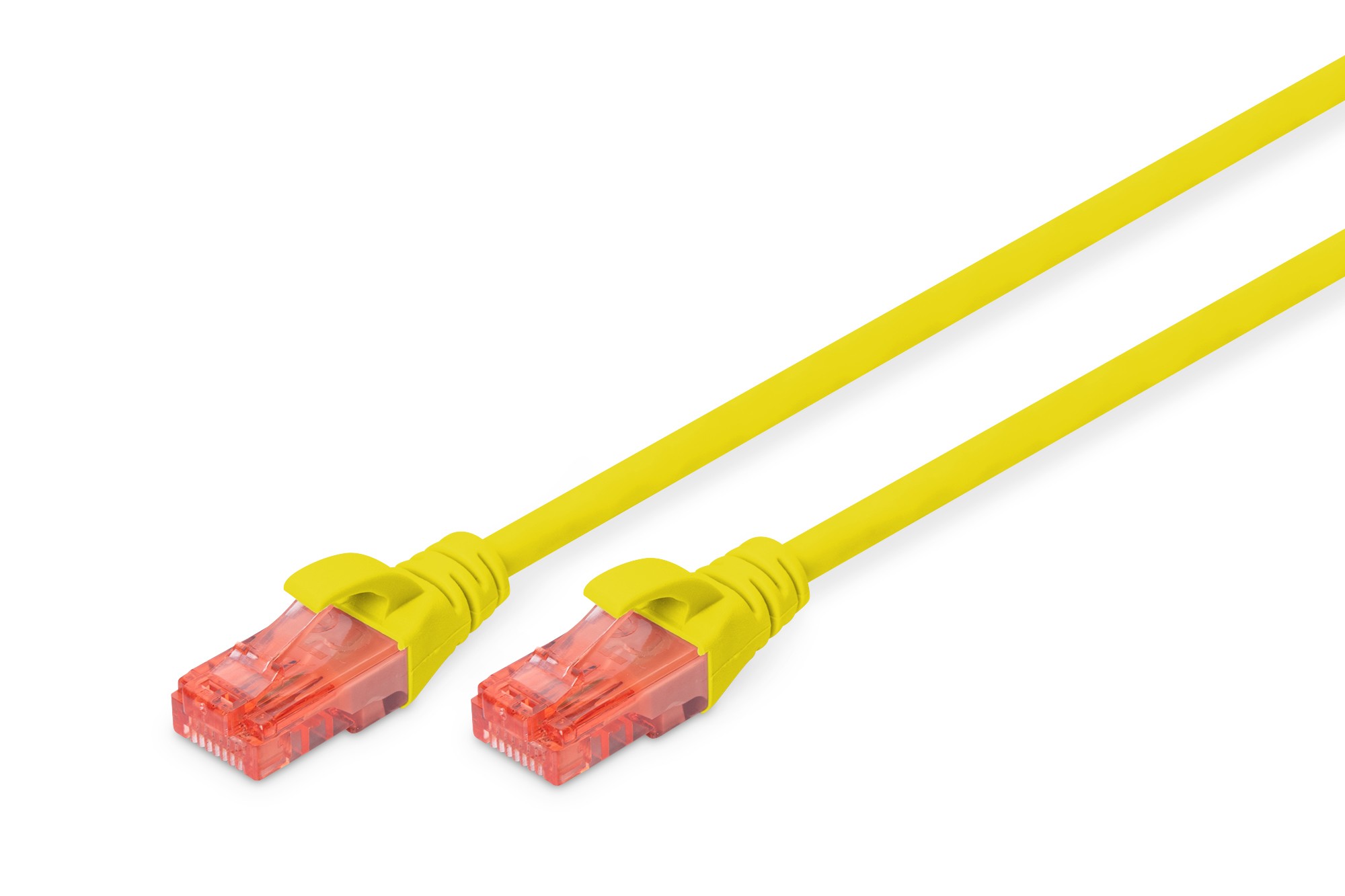 DK-1612-010/Y  Latiguillo CAT 6, U-UTP,  1.00 m, Amarillo, CCA-PVC AWG 26/7