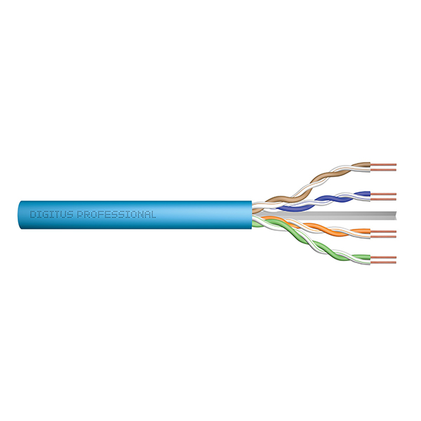 DK-1613-A-VH-5  Bobina CAT 6A U-UTP  500m Instalacion Azul AWG23/1 Eca