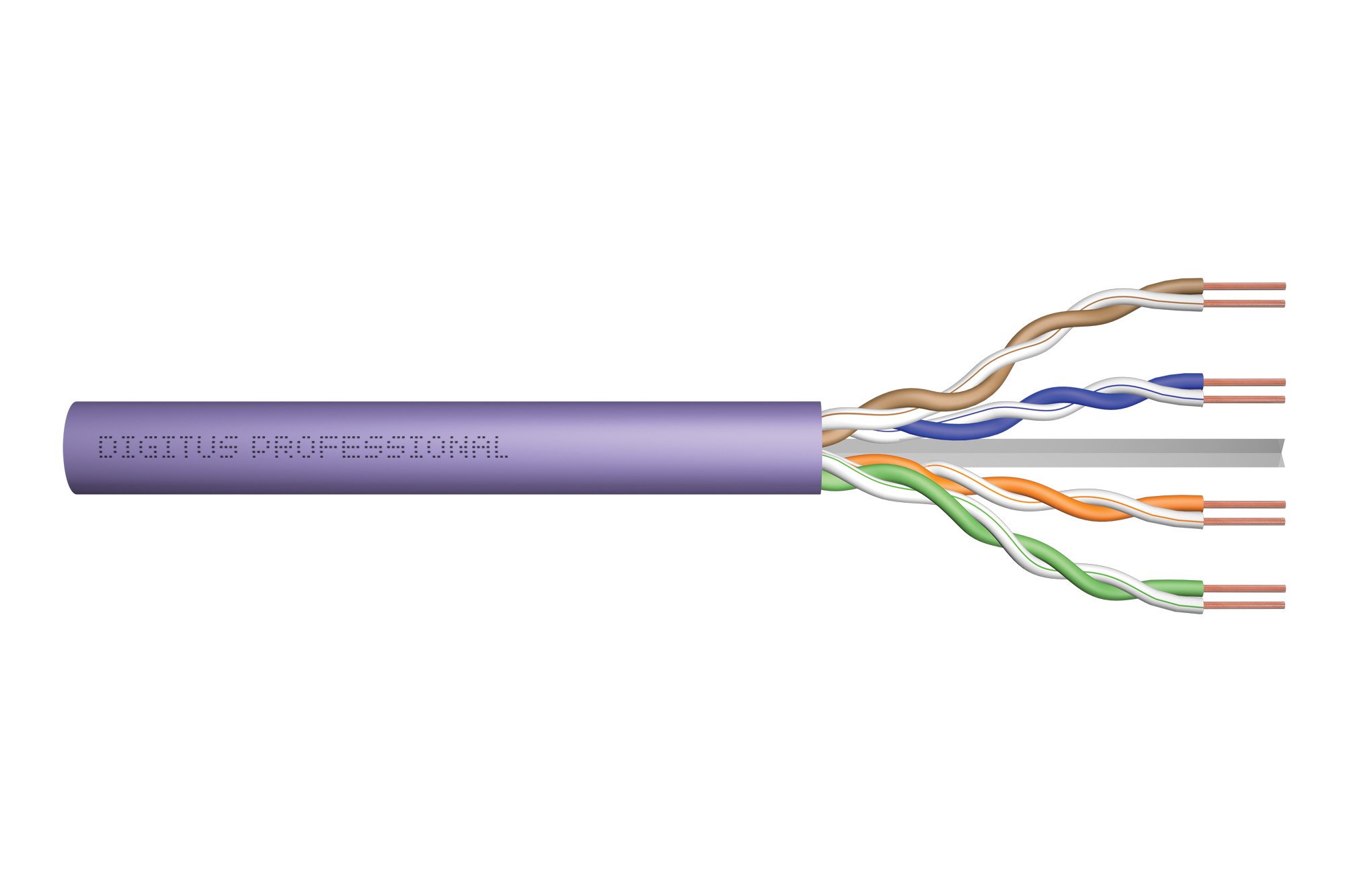 DK-1613-VH-305  Bobina CAT 6 U-UTP  305m Instalacion Violeta AWG23/1 Eca