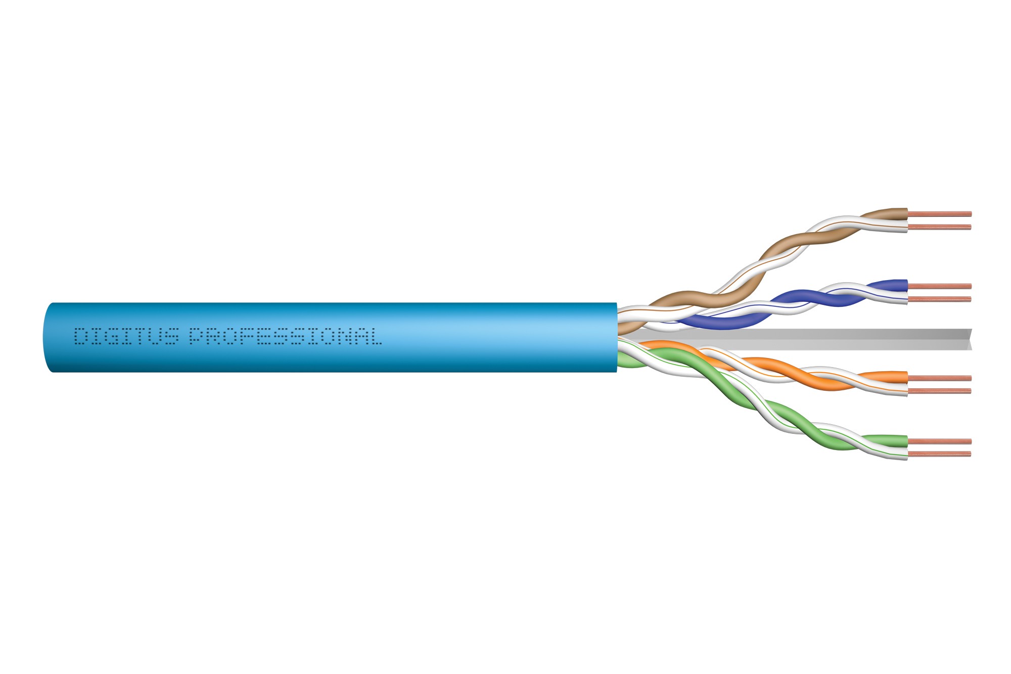 DK-1614-A-VH-305  CAT 6A U-UTP installation cable, 500 MHz Dca (EN 50575), AWG 23/1, 305 m drum,