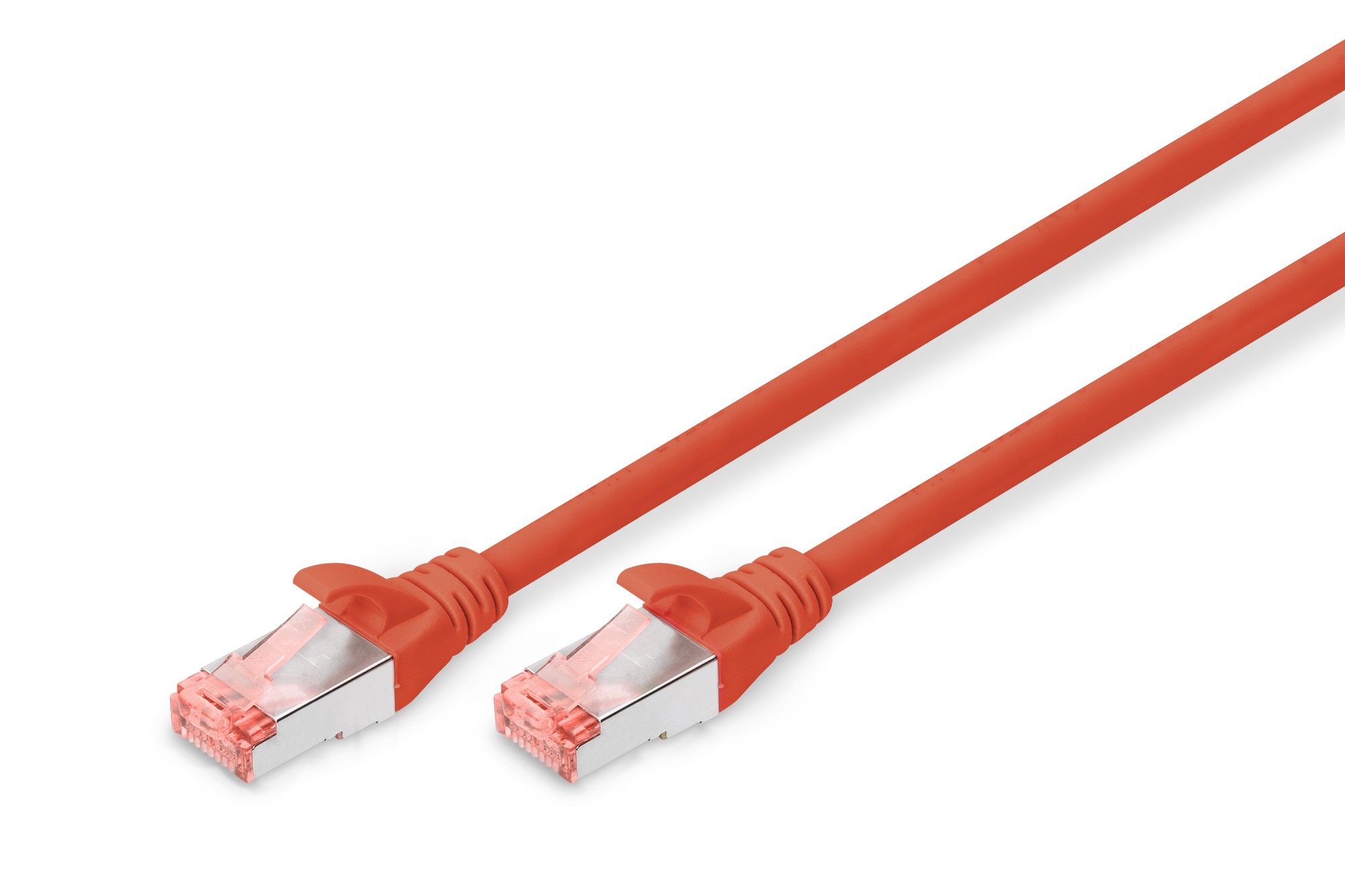 DK-1644-050/R  Cable de conexión S-FTP CAT 6, cobre, LSZH AWG 27/7, longitud 5 m, color rojo