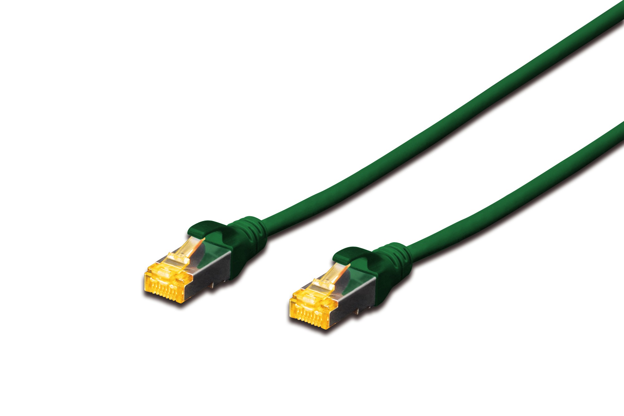 DK-1644-A-0025/G  Latiguillo CAT 6A, S/FTP,  0.25 m, Verde, LSZH DIGITUS