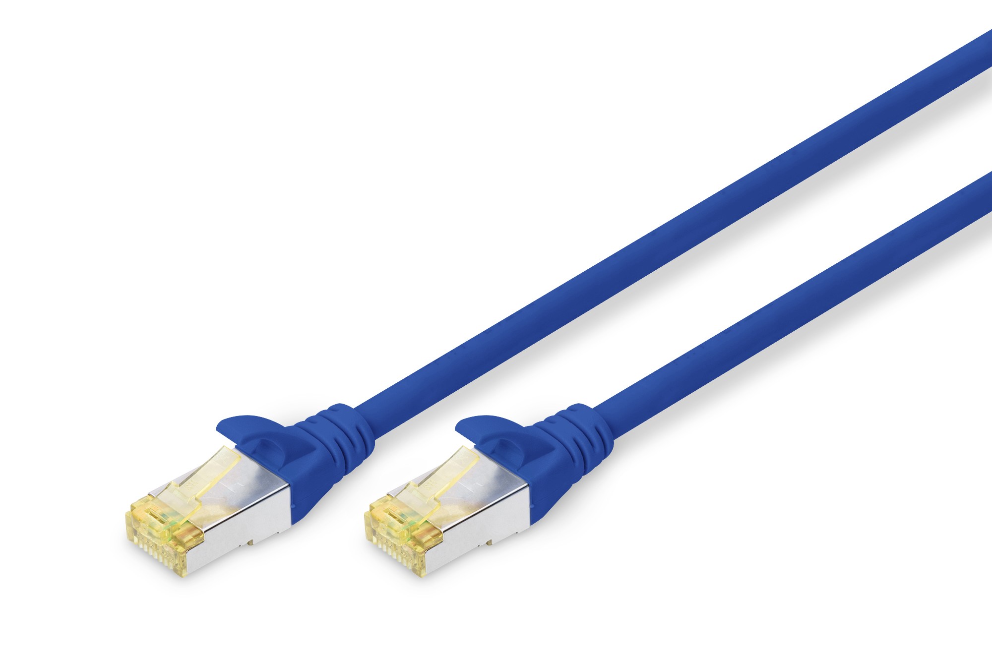 DK-1644-A-005/B  Latiguillo CAT 6A, S/FTP,  0.50 m, Azul, LSZH Digitus