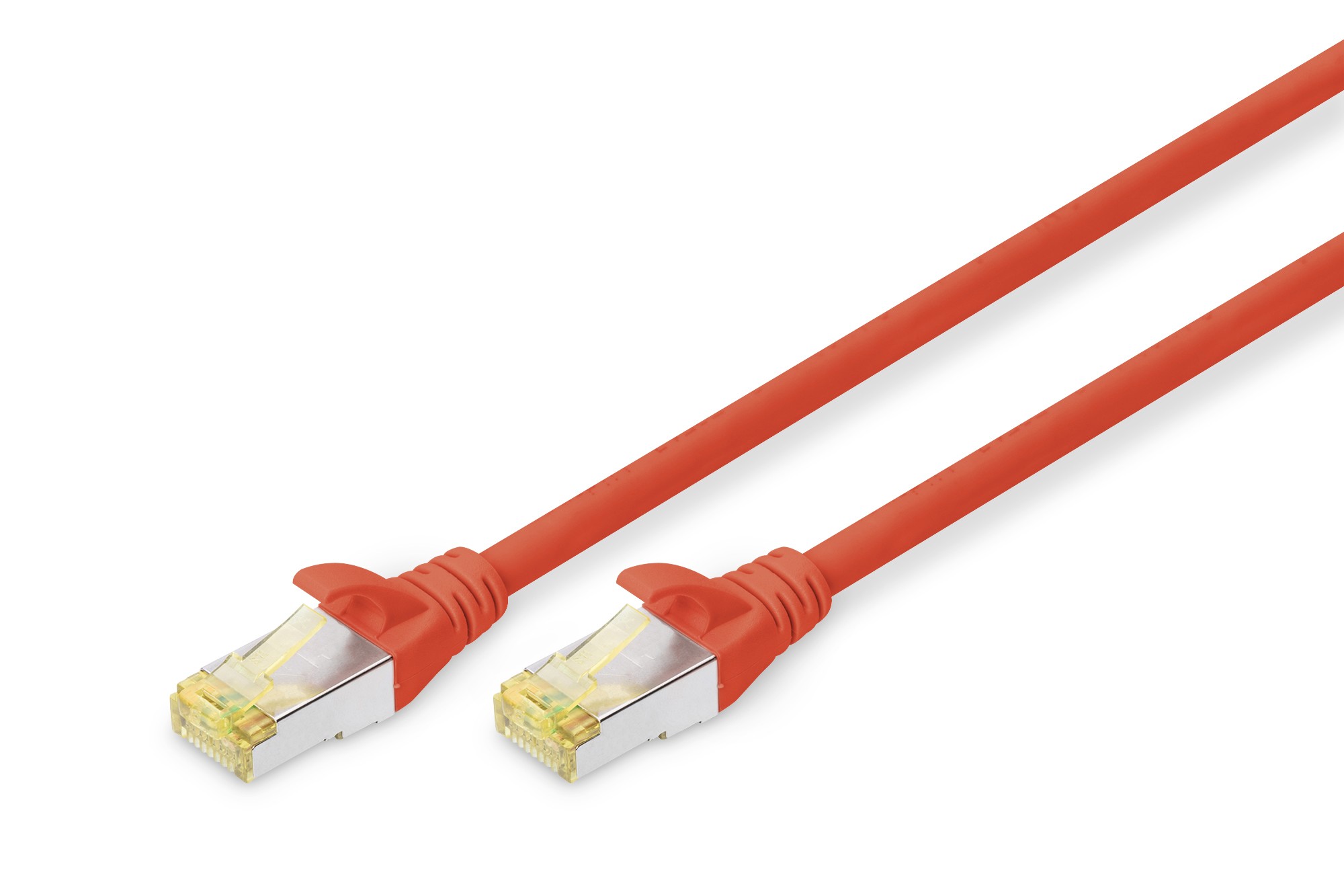 DK-1644-A-050/R  Latiguillo CAT 6A, S/FTP,  5.00 m, Rojo, LSZH Digitus