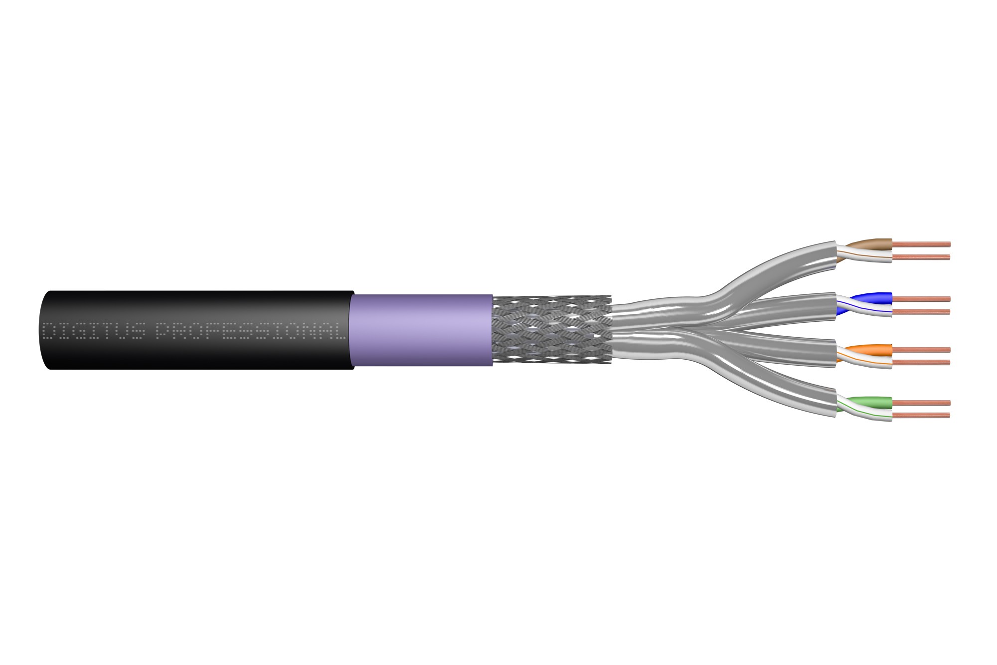 DK-1741-VH-5-OD  Cable de instalaci&oacute;n subterr&aacute;nea Cat.7 S/FTP, 500 m, simplex, PE DIGITUS