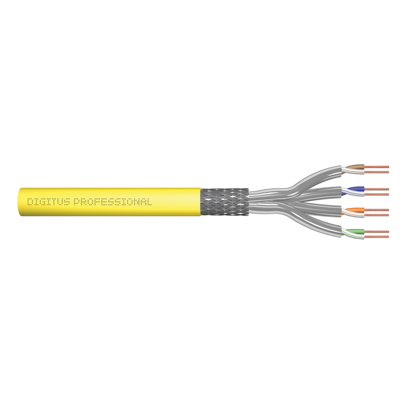 DK-1743-A-VH-10  Bobina CAT 7A S-FTP 1000m Instalacion Amarillo AWG22/1 Dca