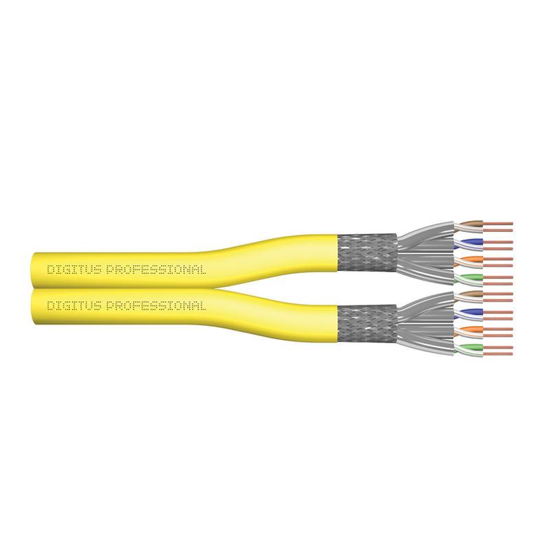 DK-1743-A-VH-D-5  Bobina CAT 7A S-FTP  500m Duplex Instalacion Amarillo Dca