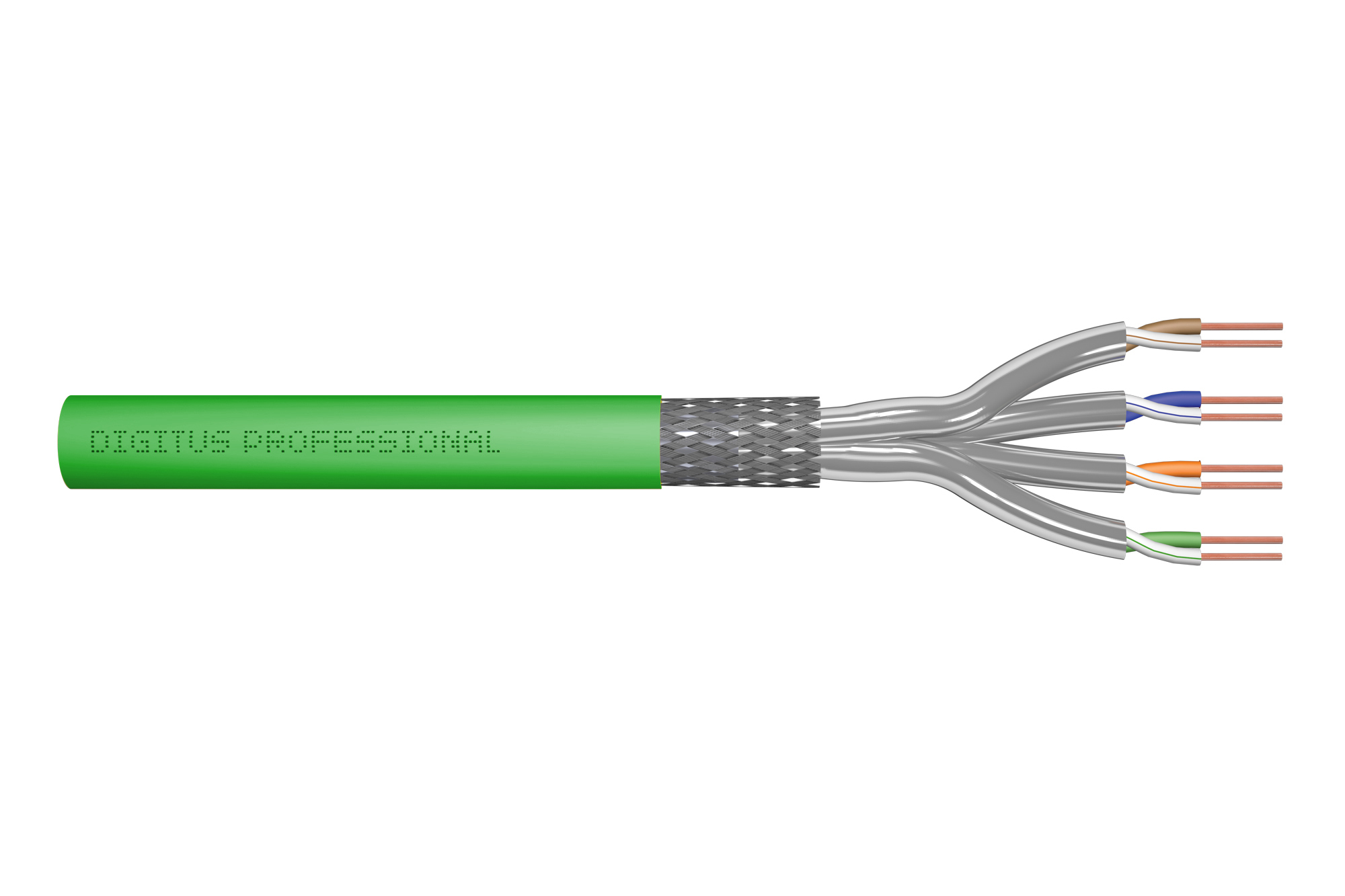 DK-1845-VH-10  Cable de instalaci&oacute;n S-FTP CAT 8.2, 2000 MHz B2ca (EN 50575), AWG 22/1, bobina de 1000 m,