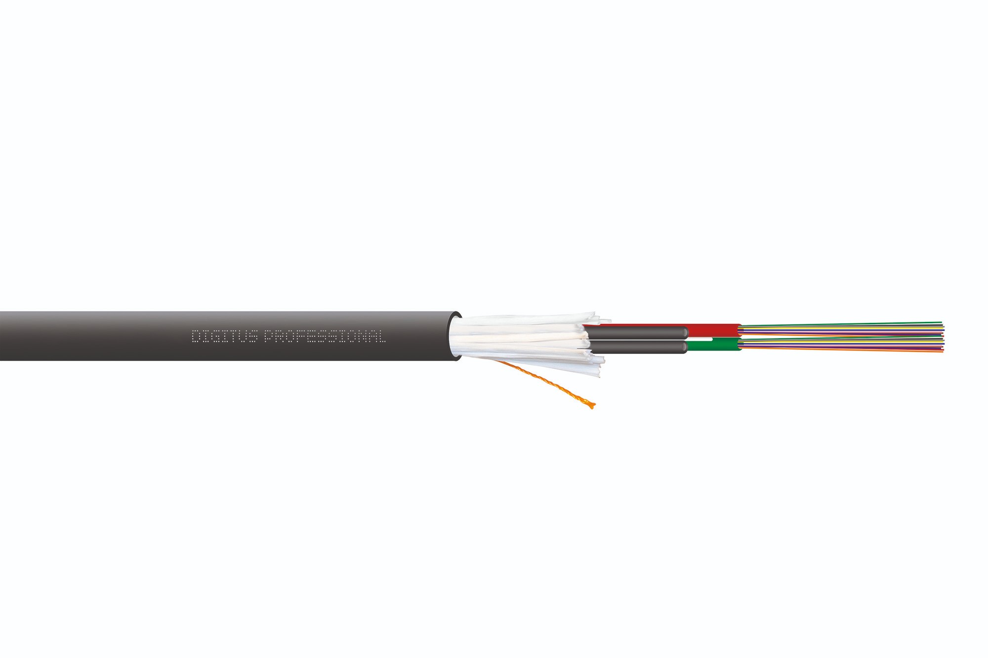 DK-35121/4-U  FO A-I-DQ(ZN)BH 12G50/125æ, MM, OM4, 12 fibers In/Outdoor, Unitube, LSZH, Dca, black, length 1m