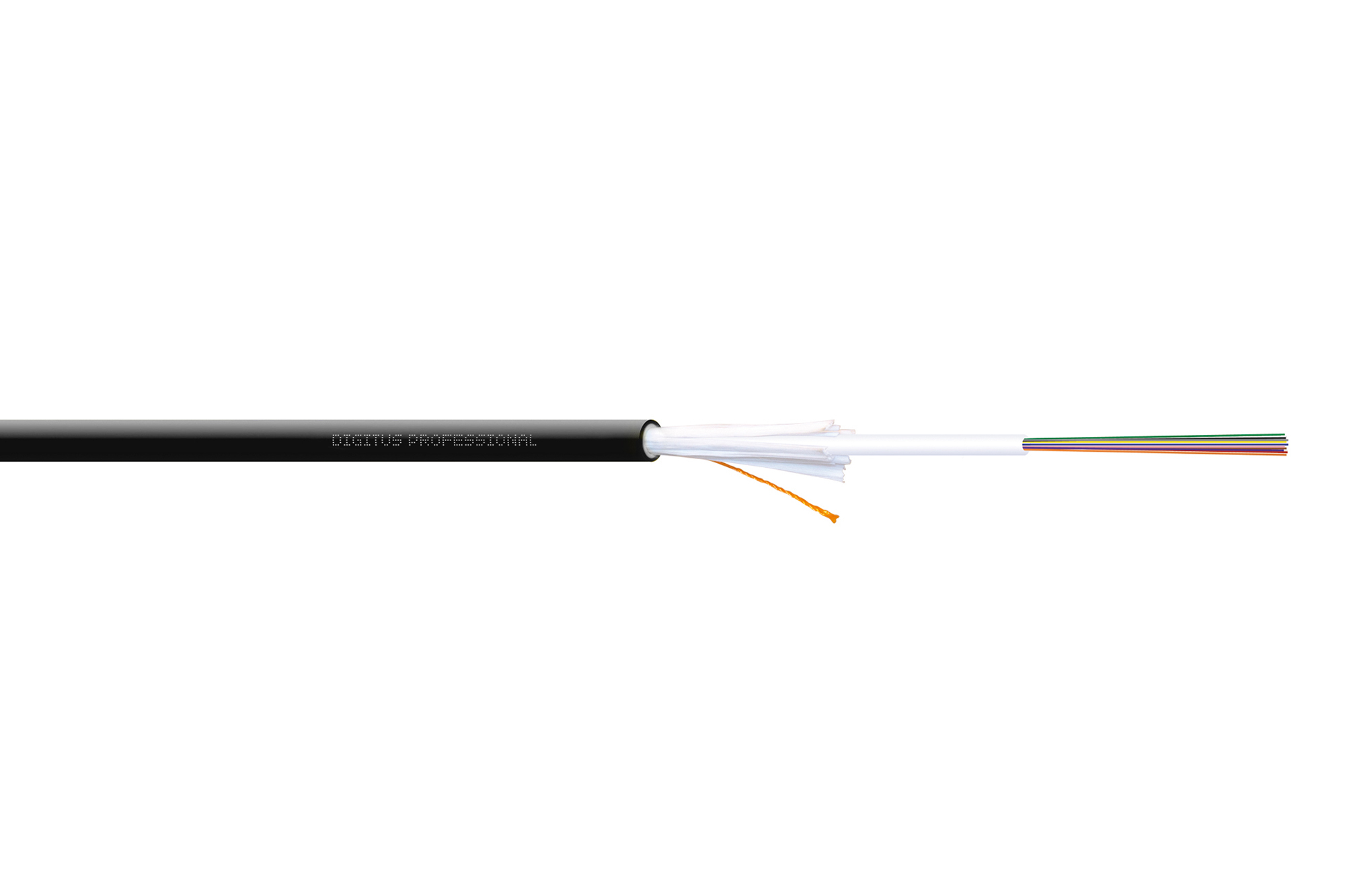 DK-39121-U-0100  Cable de instalaci&oacute;n interior/exterior A/I-DQ (ZN) BH 9/125&micro; OS2, 12 fibras, BauPVO Dca, LSZH, 100 m